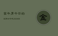 金牛男今日的运势如何呢(20240707)